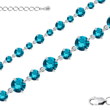 Купить оптом браслет из серебра с фианитами 4340200692-17-76 от Krasnoe