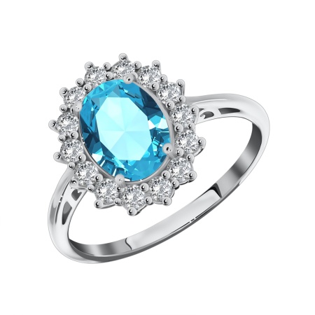 Купить оптом кольцо из серебра с фианитами 1340200189л-73 от Krasnoe