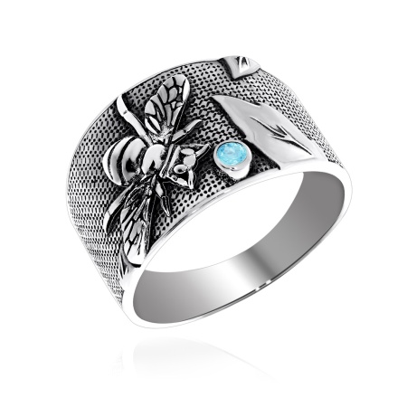 Купить оптом кольцо из серебра с топазом 1310071771 от Krasnoe