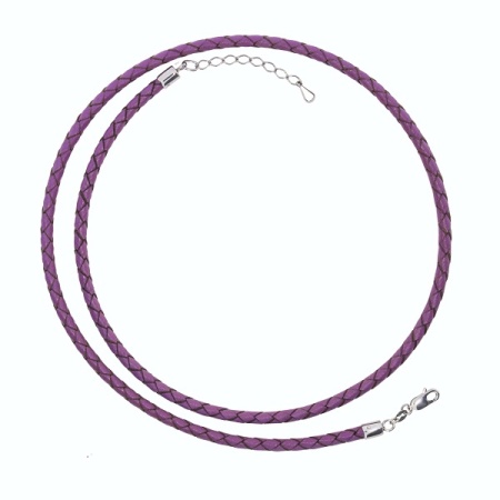 Купить оптом шнурок из серебра с шнур кожаныйом 4340404110-50 от Krasnoe