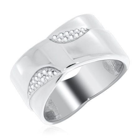 Купить оптом кольцо из серебра с фианитами 1340201130л от Krasnoe