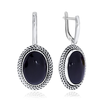 Купить оптом серьги из серебра с агатами 2310390966-1-20 от Krasnoe