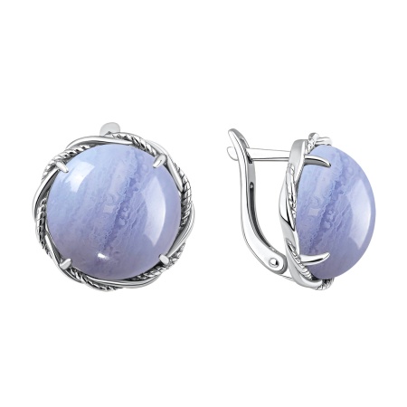 Купить оптом серьги из серебра с агатами 2340395042-84 от Krasnoe