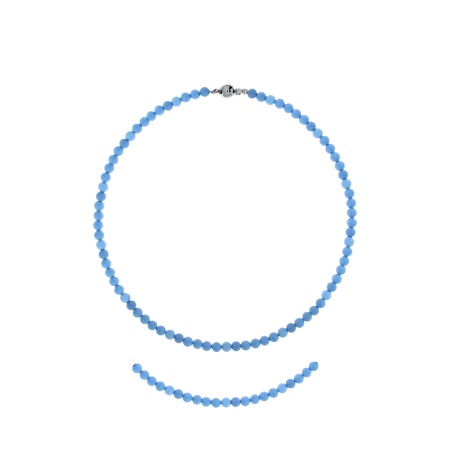 Купить оптом колье из серебра с говлитами 8340276102-45 от Krasnoe