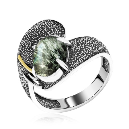 Купить оптом кольцо из серебра с серафинитом 1317922395 от Krasnoe