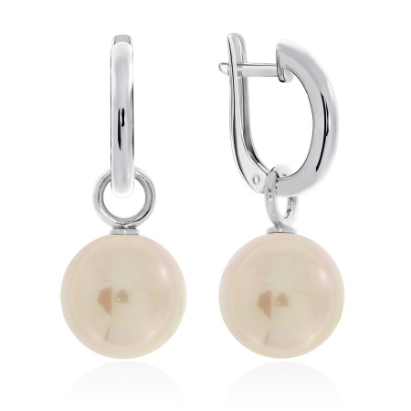 Купить оптом серьги из серебра с жемчугами 2340241416-46 от Krasnoe