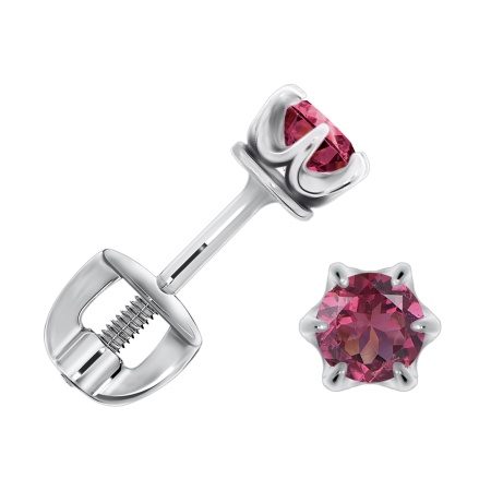 Купить оптом пусеты из серебра со шпинелью П340210237-64 от Krasnoe