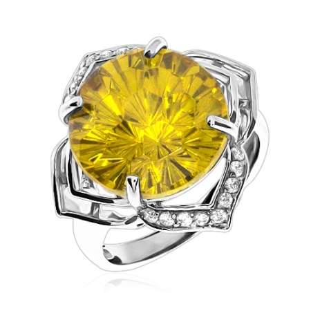 Купить оптом кольцо из серебра с фианитом 1340202305 от Krasnoe