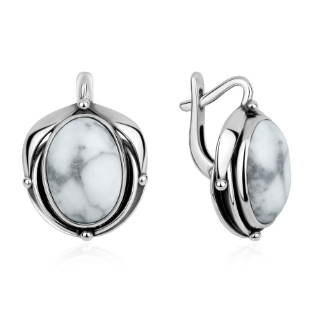 Купить оптом серьги из серебра с кахолонгами 2310К05897 от Krasnoe