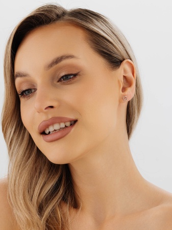 Купить оптом пусеты из серебра без вставок 2340402139 от Krasnoe