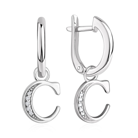 Купить оптом серьги из серебра с фианитами 2340205858л от Krasnoe