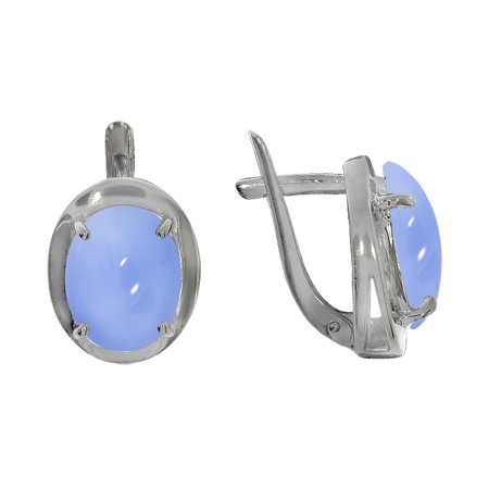 Купить оптом серьги из серебра с халцедонами 2340600029-70 от Krasnoe
