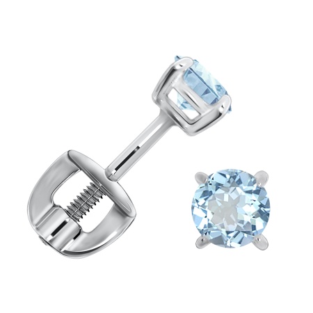 Купить оптом пусеты из серебра с топазами, топазами и топазами П340070040 от Krasnoe