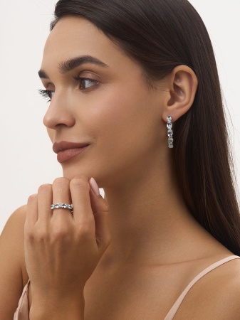 Купить оптом серьги из серебра с топазами 2340071183 от Krasnoe