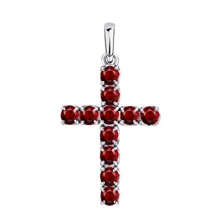 Купить оптом подвеска из серебра с фианитами 3340204678-31 от Krasnoe