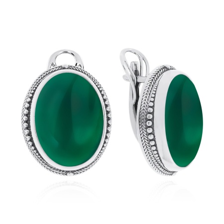 Купить оптом серьги из серебра с агатами 2310391489-60 от Krasnoe