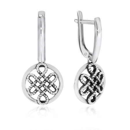 Купить оптом серьги из серебра без вставок 2310401634 от Krasnoe