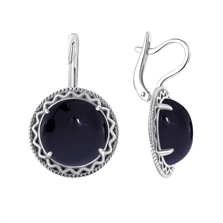 Купить оптом серьги из серебра с агатами 2340391999-20 от Krasnoe