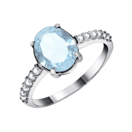 Купить оптом кольцо из серебра с фианитами 1340200185-70 от Krasnoe