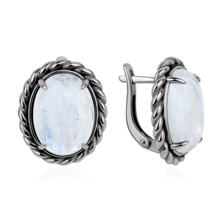 Купить оптом серьги из серебра с лунным камнем 2310936398 от Krasnoe