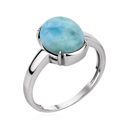 Купить оптом кольцо из серебра с ларимаром 1340Л16596 от Krasnoe