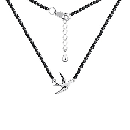 Купить оптом колье из серебра с агатами 8340394876-40-20 от Krasnoe