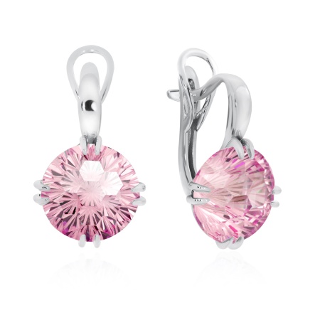 Купить оптом серьги из серебра с фианитами 2340201496-26 от Krasnoe