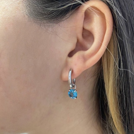 Купить оптом серьги из серебра с ситаллами 2340881784-78 от Krasnoe