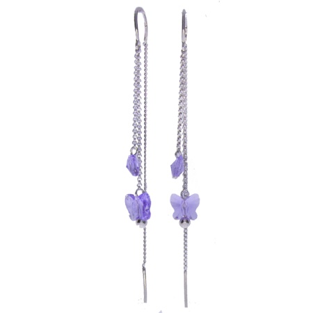 Купить оптом серьги из серебра с кварцем 2340182042-86 от Krasnoe