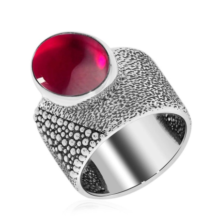 Купить оптом кольцо из серебра с агатом 1310392399-37 от Krasnoe