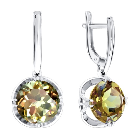 Купить оптом серьги из серебра с султанитами 2340611708 от Krasnoe