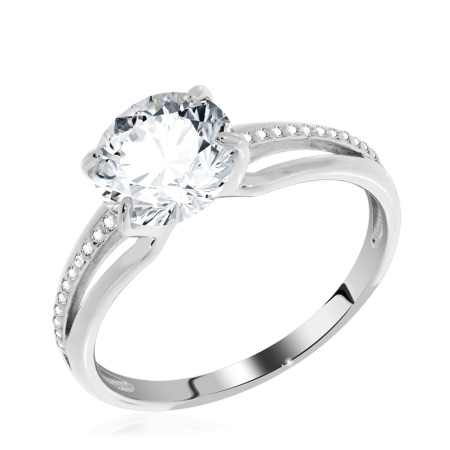 Купить оптом кольцо из серебра с фианитами 1340201332 от Krasnoe