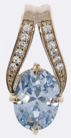 Купить оптом подвеска из серебра с фианитом 3202033533л от Krasnoe