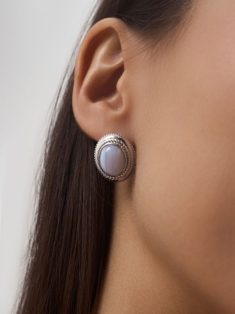 Купить оптом серьги из серебра с агатами 2340390933-84 от Krasnoe