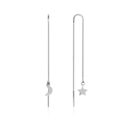 Купить оптом серьги из серебра без вставок 2340404830 от Krasnoe