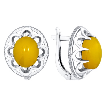 Купить оптом серьги из серебра с агатами 2340395784-50 от Krasnoe