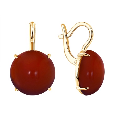 Купить оптом серьги из серебра с агатами 2320395145-31 от Krasnoe