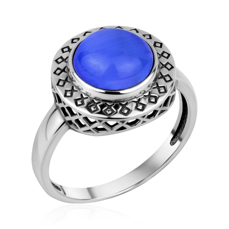 Купить оптом кольцо из серебра с кошачий глазом 1310265895-70 от Krasnoe