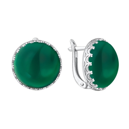 Купить оптом серьги из серебра с агатами 2340391863-60 от Krasnoe