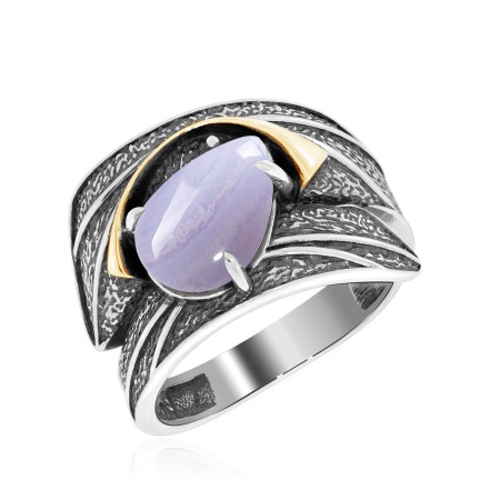 Купить оптом кольцо из серебра с агатом 1317392394-84 от Krasnoe