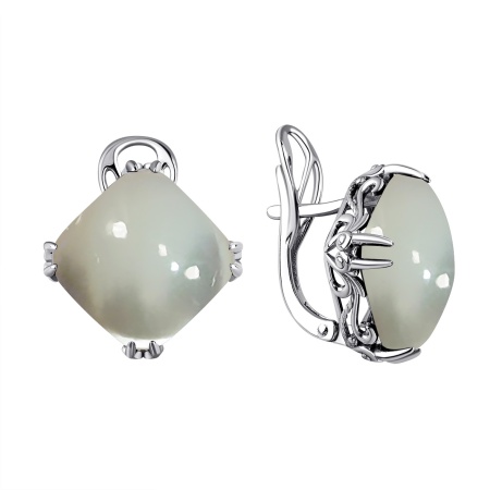 Купить оптом серьги из серебра с перламутрами 2340491861-10 от Krasnoe