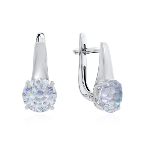 Купить оптом серьги из серебра с фианитами 2340201106-1-70 от Krasnoe