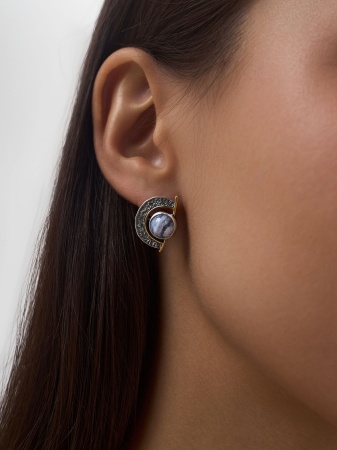 Купить оптом серьги из серебра с агатами 2317392390-84 от Krasnoe