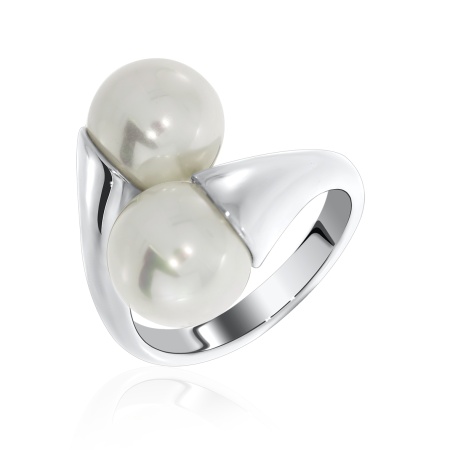 Купить оптом кольцо из серебра с жемчугами 1340240868 от Krasnoe