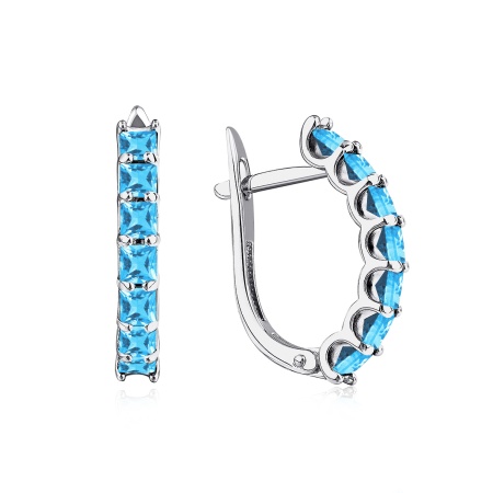 Купить оптом серьги из серебра с топазами 2340071958 от Krasnoe