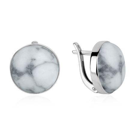 Купить оптом серьги из серебра с кахолонгом 2340К05891 от Krasnoe