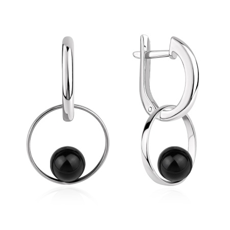 Купить оптом серьги из серебра с агатами 2340395511-20 от Krasnoe