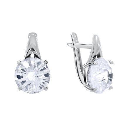 Купить оптом серьги из серебра с фианитами 2340201124 от Krasnoe