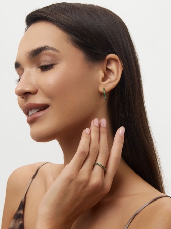 Купить оптом серьги из серебра с агатами 2318391315-60 от Krasnoe