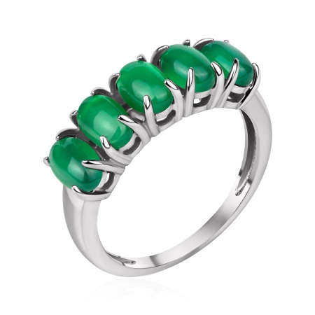 Купить оптом кольцо из серебра с агатами 1340396381-1-60 от Krasnoe